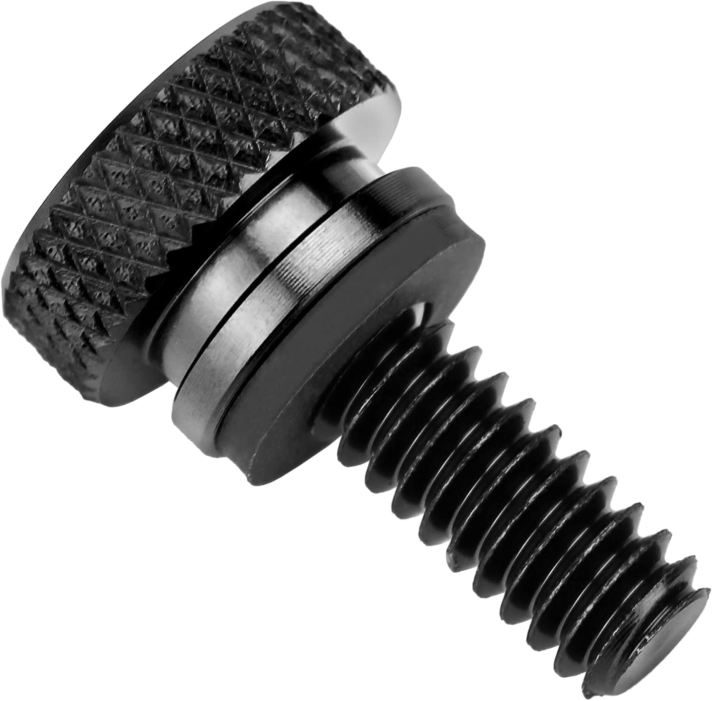 Tornillo de asiento de motocicleta, tornillo de montaje moleteado para guardabarros trasero, 14 “-20 roscas de repuesto para Harley Touring