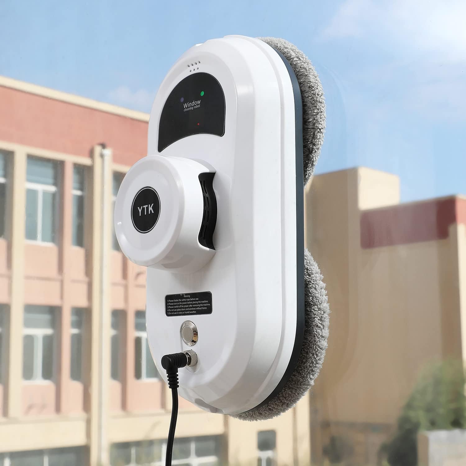 YTK Robot limpiador de ventanas con limpieza ultrasónica de vidrio 5600PA limpiador automático inteligente robot, aspiradora de ventana con ventanas