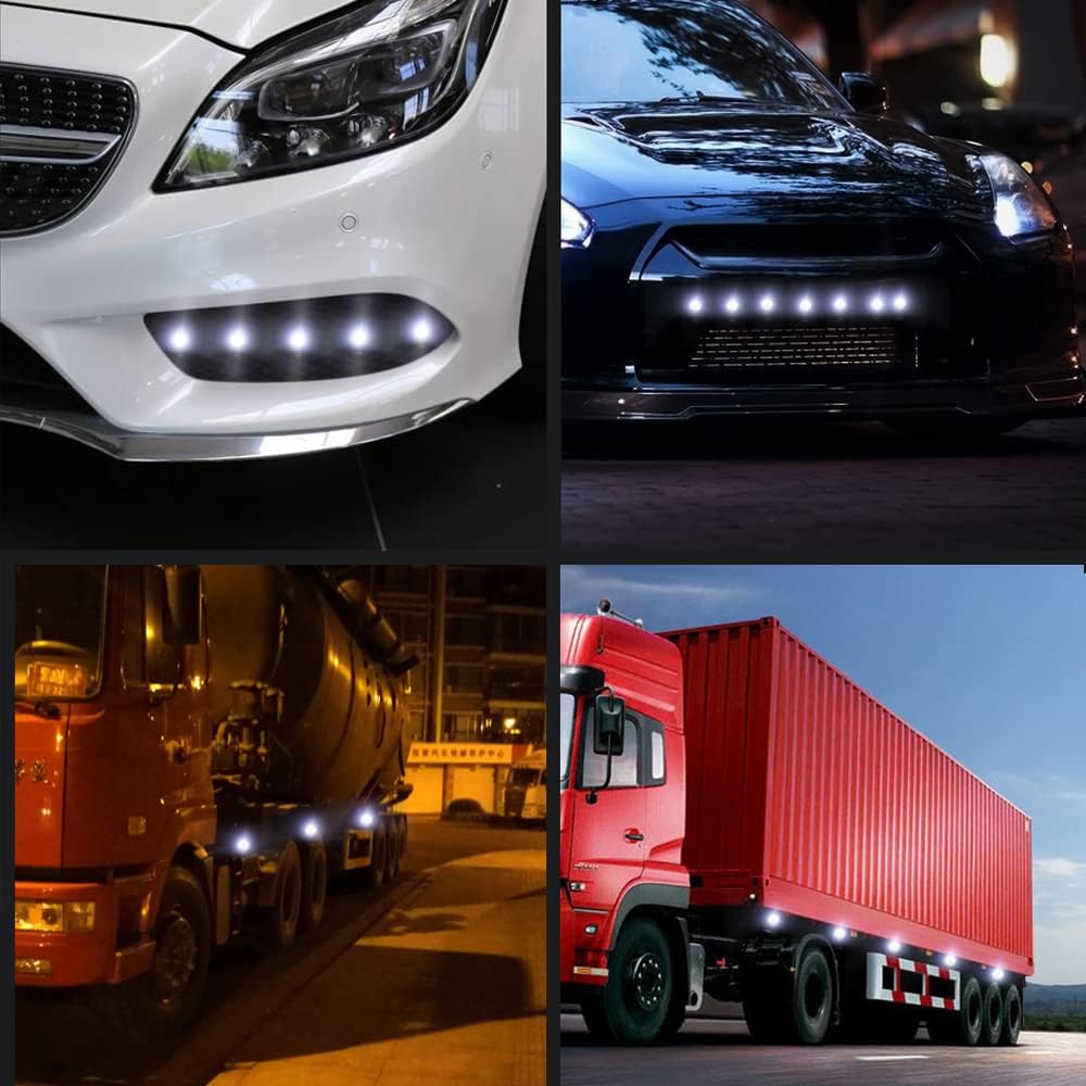 10 unids 0.709 in coche Eagle Eye DRL Led diurna Correr luces LED 12V copia de seguridad reversa señal de estacionamiento lámparas de automóviles,