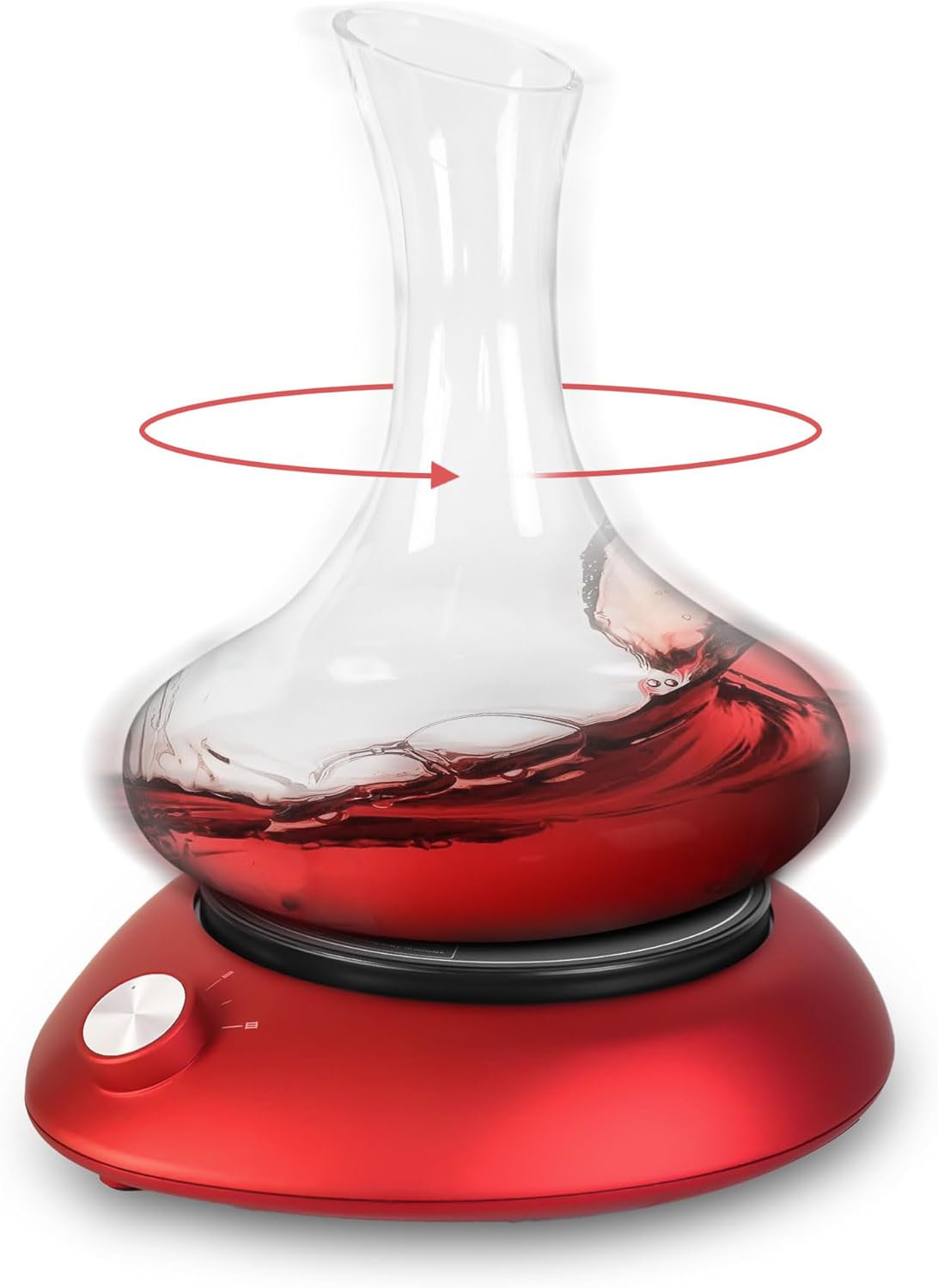 Decantador eléctrico para vino. Decantador de vino de rotación automática. Compatible con copas de vino. Regalo ideal para amantes del vino,