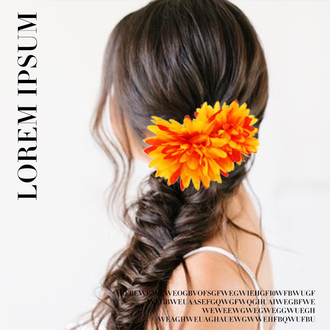 Pinzas para el cabello de flores, color rojo, grandes, floral, dalia, hawaiana, pasadores de pelo tropicales, accesorios para el cabello para mujer,