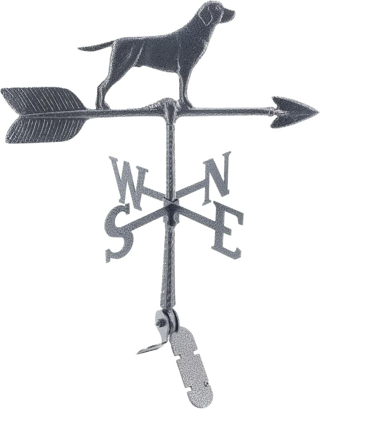 Veleta de aluminio Retriever de 24  – Veleta al aire libre con adorno – Decoración de techo de metal – Montaje incluido (4 a elegir) – Veleta de
