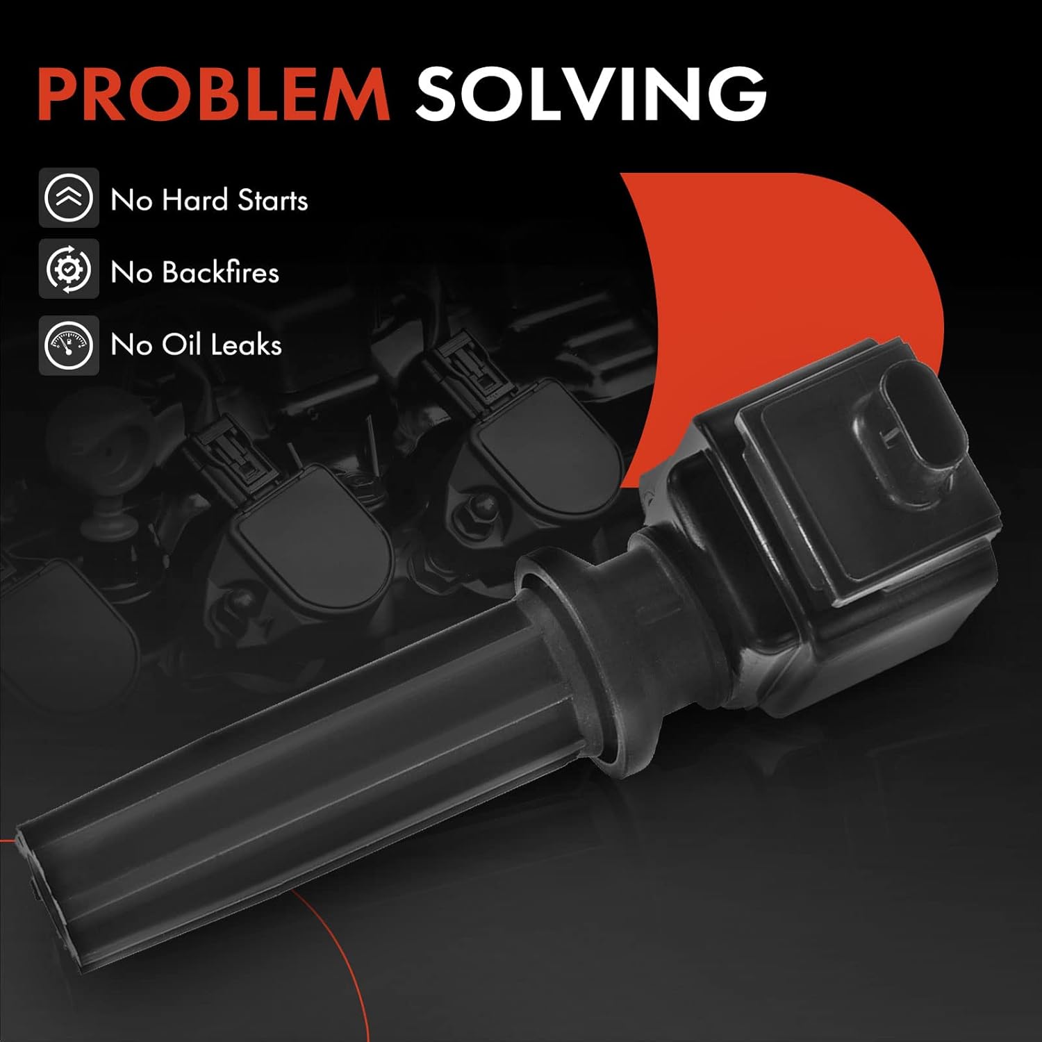 A-Premium Bobina de encendido compatible con vehículos Ford, Lincoln, Jaguar y Land Rover – L4 2.0L 2.3L 2.5L – Explorer 2013-2019, Focus 2012-2018,