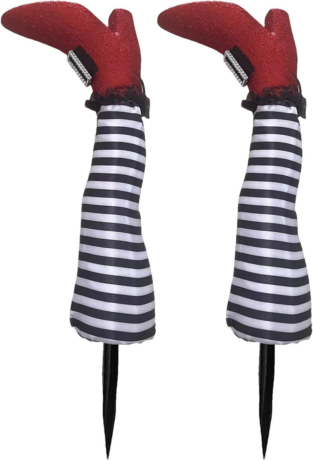 1 par de patas de bruja de Halloween de 18 pulgadas al revés para patas de bruja malvada  Estacas de patas y pies de brujas, estacas de Halloween,