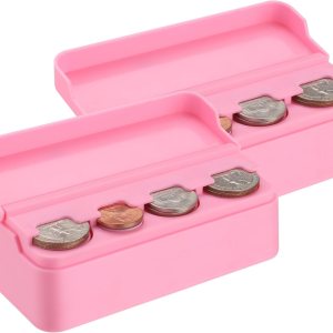 SINGARO Soporte para monedas para automóvil, organizador de cambio de monedas compatible con monedas de diferentes tamaños, soporte montado en el SINGARO Soporte para monedas para automóvil, organizador de cambio de monedas compatible con monedas de diferentes tamaños, soporte montado en el