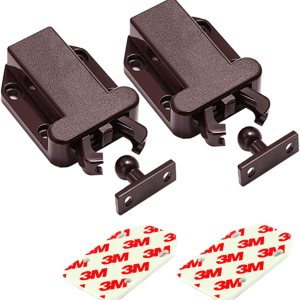 Pestillo de empuje para armarios y muebles, cierre de puerta de gabinete, dispositivo de bloqueo automático de rebote para armario de cocina, cierre Pestillo de empuje para armarios y muebles, cierre de puerta de gabinete, dispositivo de bloqueo automático de rebote para armario de cocina, cierre