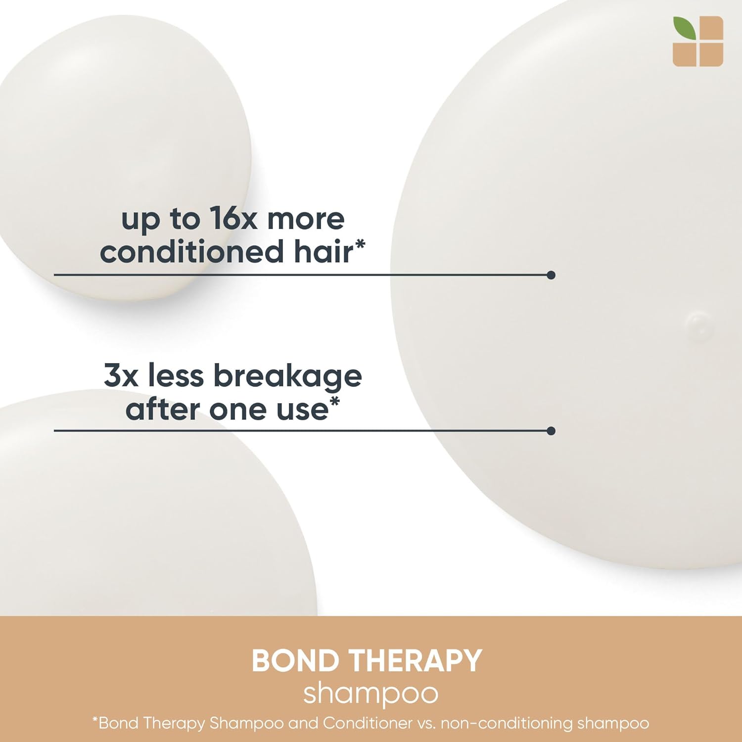 Biolage Bond Therapy Champú sin sulfato  Construye enlaces y reduce la rotura  Sin parabenos ni sulfatos  Vegano  Champú profesional de salón  Sin