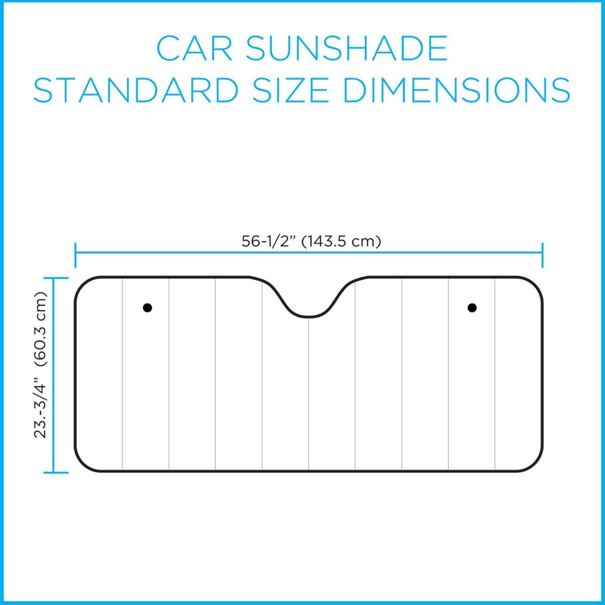 BDK Parasol para parabrisas delantero de una sola burbuja, parasol plegable de acordeón para automóvil, camión, SUV, bloquea los rayos UV, protector