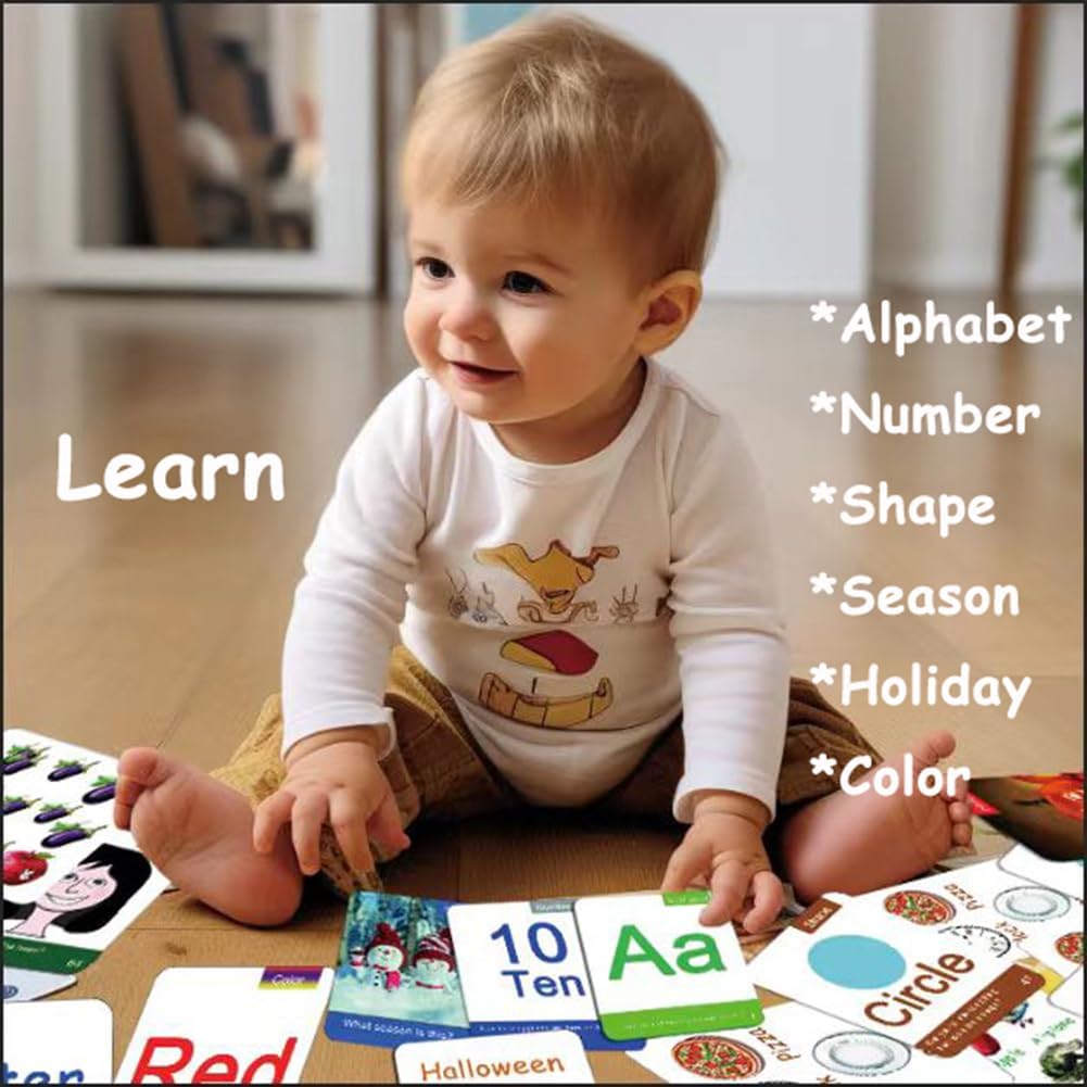 Tarjetas didácticas para niños pequeños de 1, 2, 3, 4 años, aprende con forma de número del alfabeto, cuerpo – Tarjetas didácticas de aprendizaje