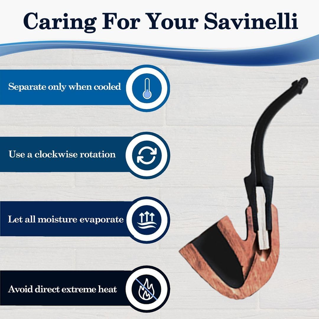 Savinelli El favorito de jengibre – pipa de tabaco italiana acabada a mano, pipa de madera de brezo para tabaco, pipa de tabaco hecha a mano de