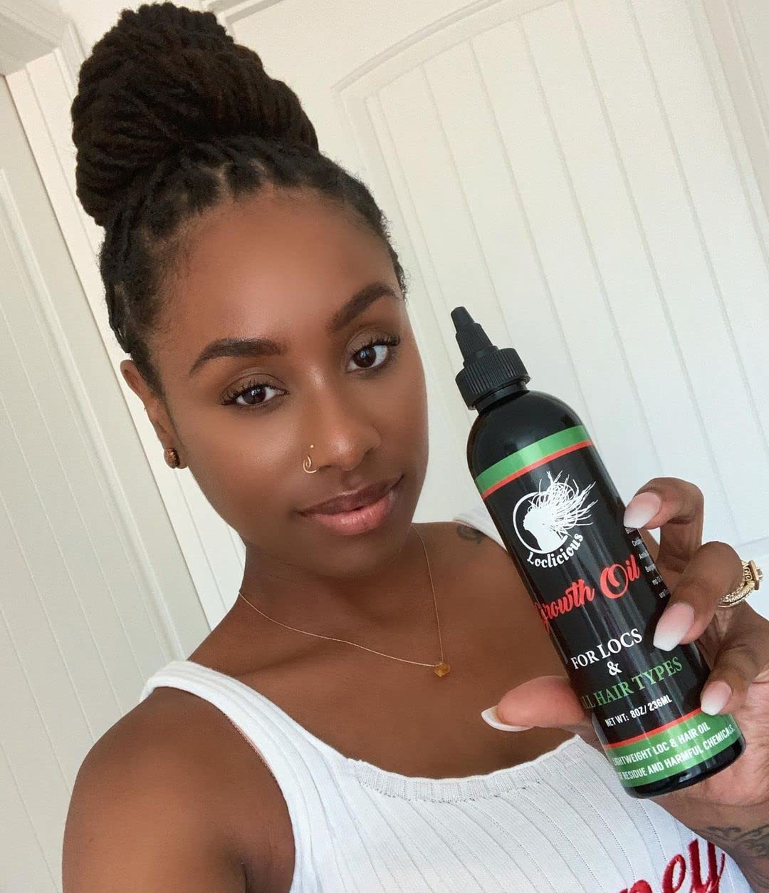 Loclicious Aceite nutritivo para el cabello de Loc y cuero cabelludo, aceite de peinado ligero para todo tipo de rastas, cabello natural, rastas y