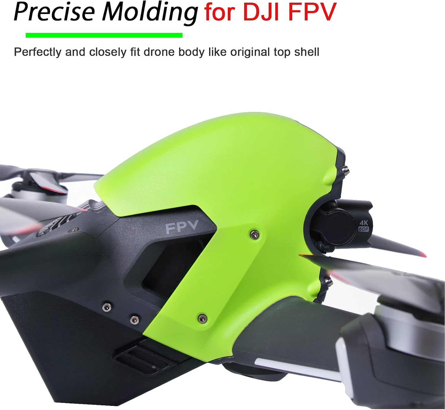 FPV Carcasa superior compatible con dron DJI FPV, cubierta de repuesto de respaldo, Fly More Kit combinado con vista en primera persona Drone UAV
