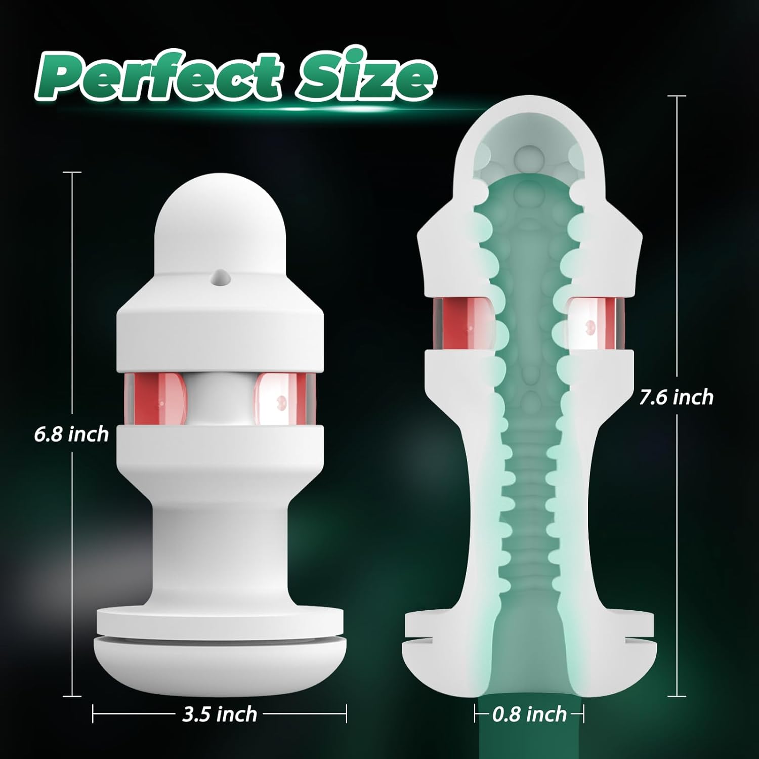 Mesterstar Masturbador masculino automático para adultos, taza de masturbación para hombre, manos libres, bolsillo con 7 modos de vibración y 5