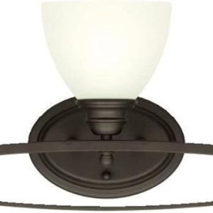 Westinghouse Lighting 6303600 Elvaston – Accesorio de pared interior de cinco luces, acabado de bronce aceitado con vidrio esmerilado, color negro Westinghouse Lighting 6303600 Elvaston – Accesorio de pared interior de cinco luces, acabado de bronce aceitado con vidrio esmerilado, color negro