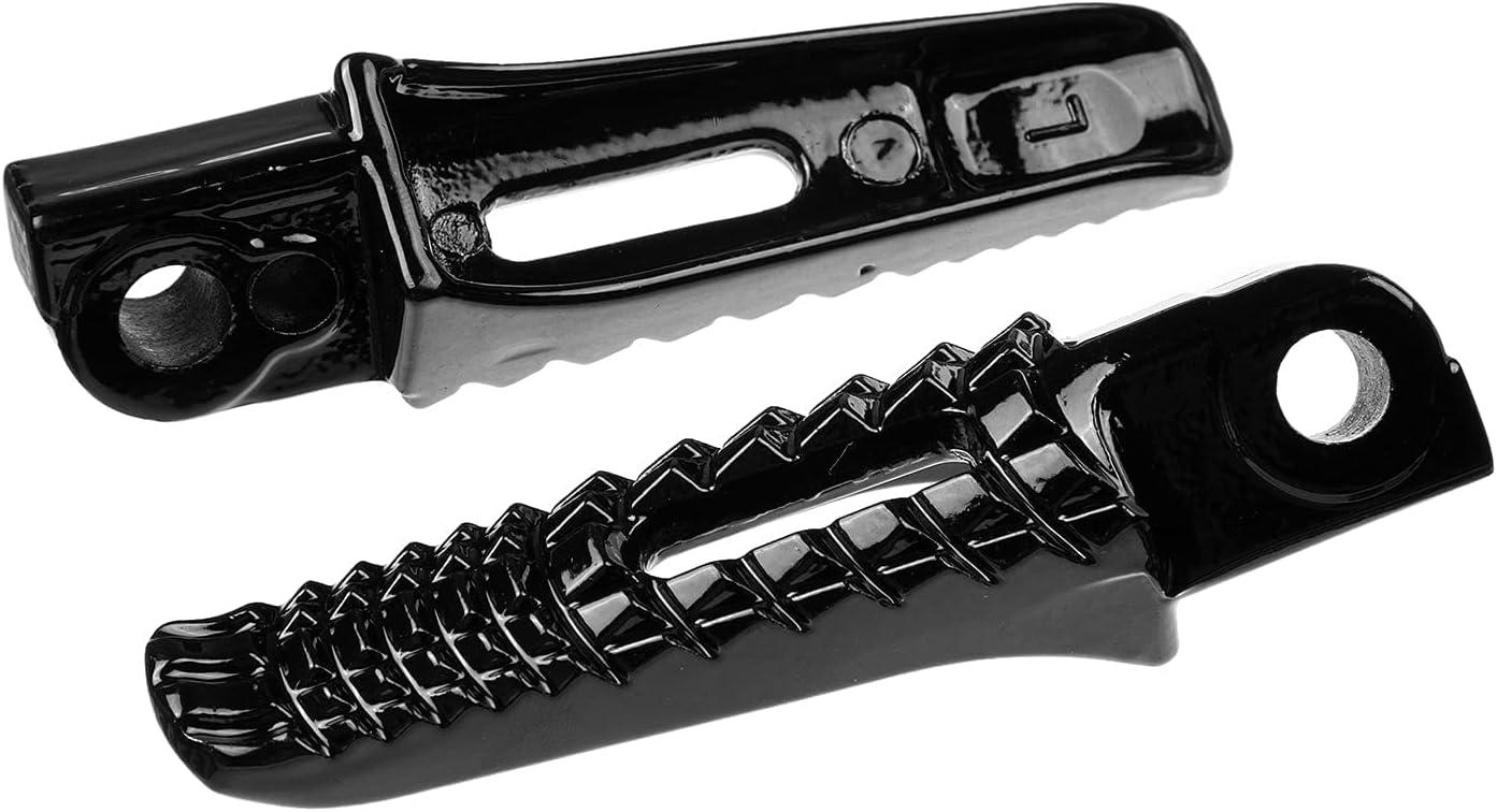 Estriberas de pie trasero Pedal para Suzuki GSXR600 GSXR750 GSXR1000 B-King (clavijas traseras, negro)