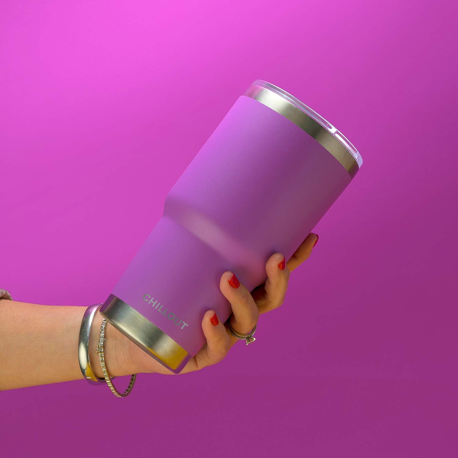 CHILLOUT LIFE – Vaso de acero inoxidable de 30onzas con tapa a prueba de salpicaduras y pajilla, diseño de viaje grande con aislamiento al vacío de
