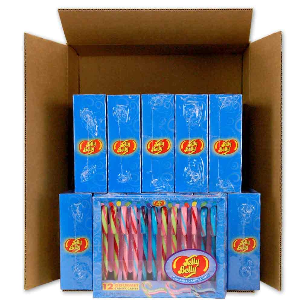 Jelly Belly Bastones de caramelo cajas de 12-12 unidades – Tutti Frutti, Sandía, Arándano
