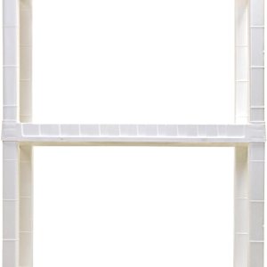 Koolatron Estante de plástico de 3 niveles, estantería de garaje, estante y estantes de almacenamiento, ideal para cobertizo de almacenamiento y Koolatron Estante de plástico de 3 niveles, estantería de garaje, estante y estantes de almacenamiento, ideal para cobertizo de almacenamiento y