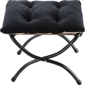 Taburete plegable de 15 pulgadas, reposapiés de acento pequeño, elegante otomana plegable con marco de metal, reposapiés plegable tapizado Morden Taburete plegable de 15 pulgadas, reposapiés de acento pequeño, elegante otomana plegable con marco de metal, reposapiés plegable tapizado Morden