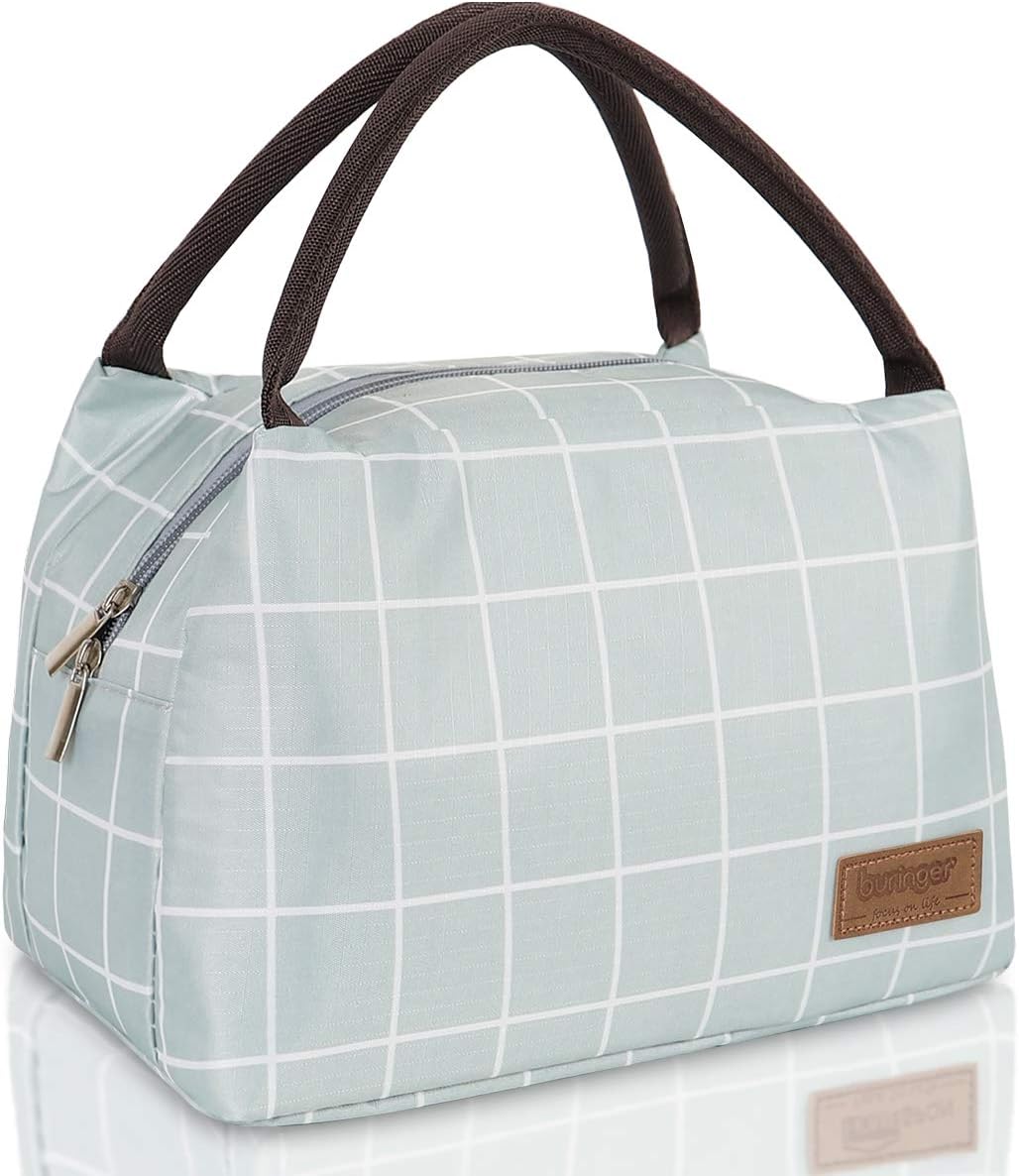 Bolso Buringer térmico reutilizable con aislamiento, para preparación de comidas en recipiente, térmico, para hombre y mujer, para el trabajo,