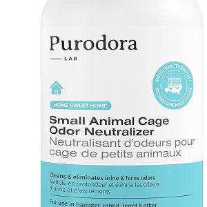 Neutralizador de olores de jaula de animales pequeños, limpia y elimina los olores de orina y heces, para uso en jaulas de hámster, conejo, hurón y Neutralizador de olores de jaula de animales pequeños, limpia y elimina los olores de orina y heces, para uso en jaulas de hámster, conejo, hurón y