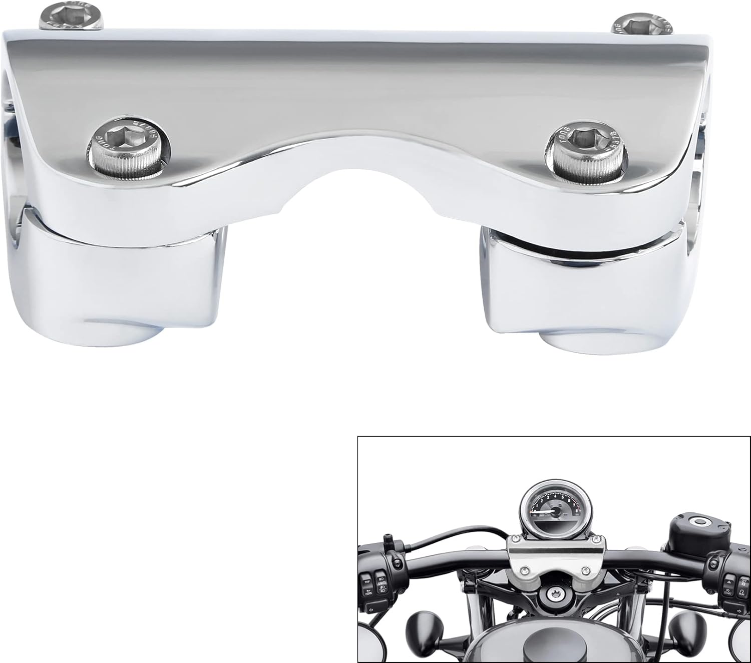 TCT-MOTORPARTS Abrazadera superior elevadora de manillar de 1 14 pulgadas para Harley Road King FLHRXS 2017-2022 2021