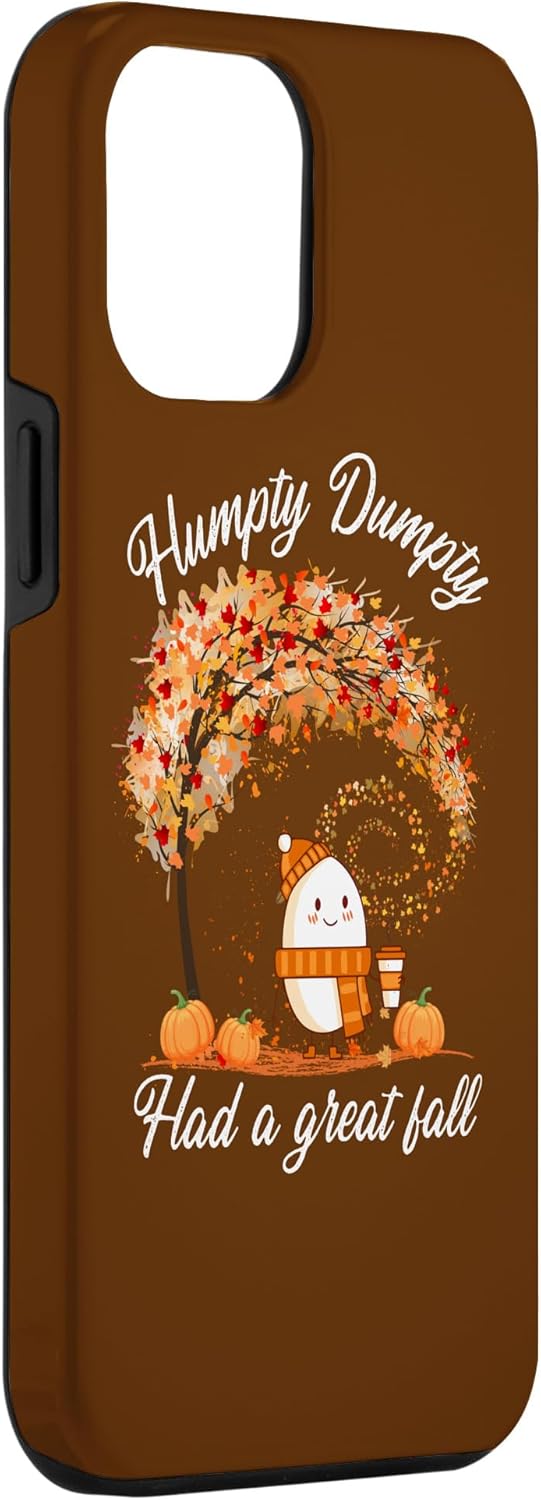 iPhone 14 Pro Max Acción de Gracias Halloween Humpty Dumpty tuvo una gran funda de otoño
