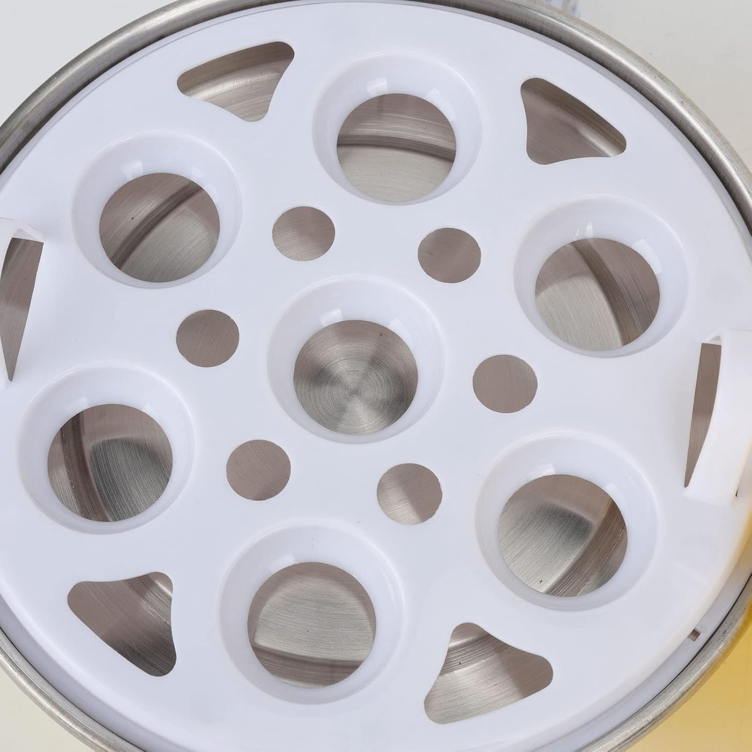 Jeanoko Olla rápida para huevos, olla multifuncional para huevos con capacidad de 7 huevos, apagado automático, forma de pollo para desayuno, huevos