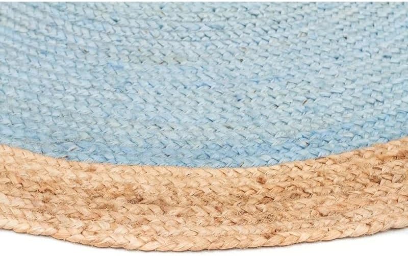 Alfombra redonda de yute natural de 1 x 1 pies, 3 x 3 pies, 6 x 6 pies, 10 x 10 pies para tu sala de estar, alfombra redonda tejida a mano para tu