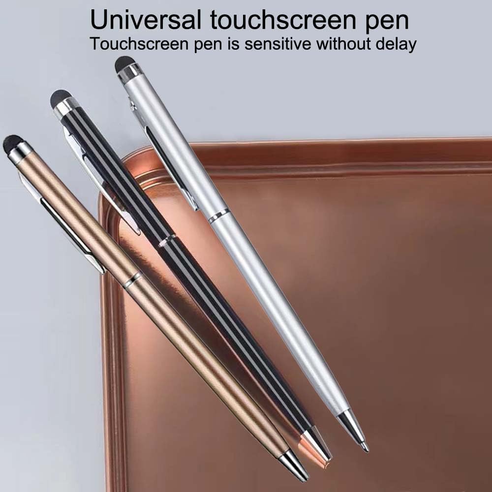 Bolígrafos capacitivos para pantallas táctiles, bolígrafos de estilistas 2 en 1, pantallas táctiles universales para iPad, iPhone, tabletas, Samsung