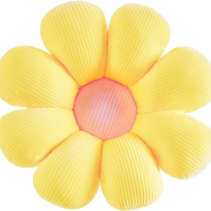 Cojín de piso en forma de flor Silla Cojín de respaldo Oficina Sedentario Tatami Coche Butt Cojín Amarillo 40CM Cojín de piso en forma de flor Silla Cojín de respaldo Oficina Sedentario Tatami Coche Butt Cojín Amarillo 40CM