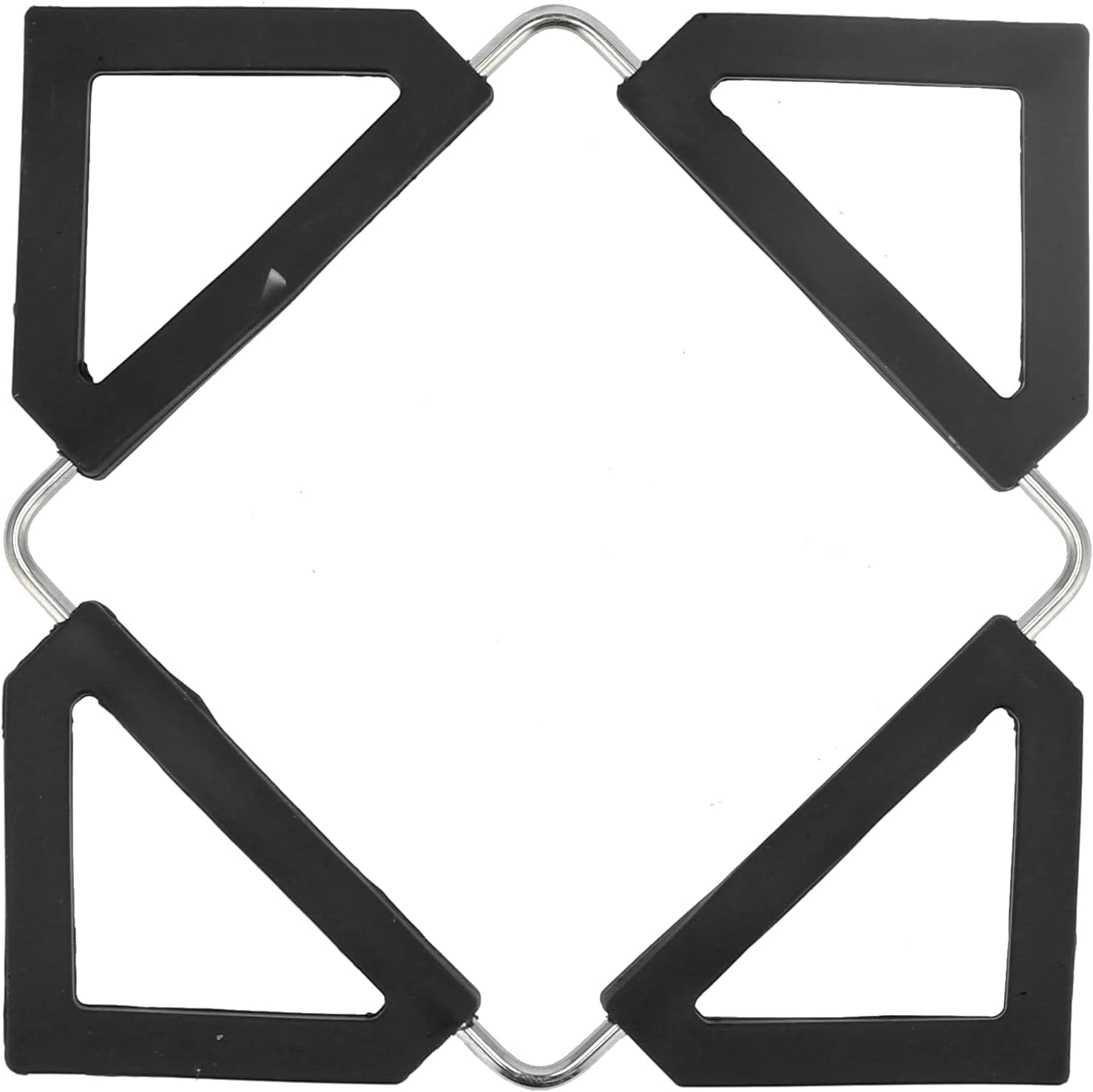 Alfombrilla de silicona de acero inoxidable para ollas calientes, posavasos antideslizantes, aislamiento térmico, plegable, mantel individual para
