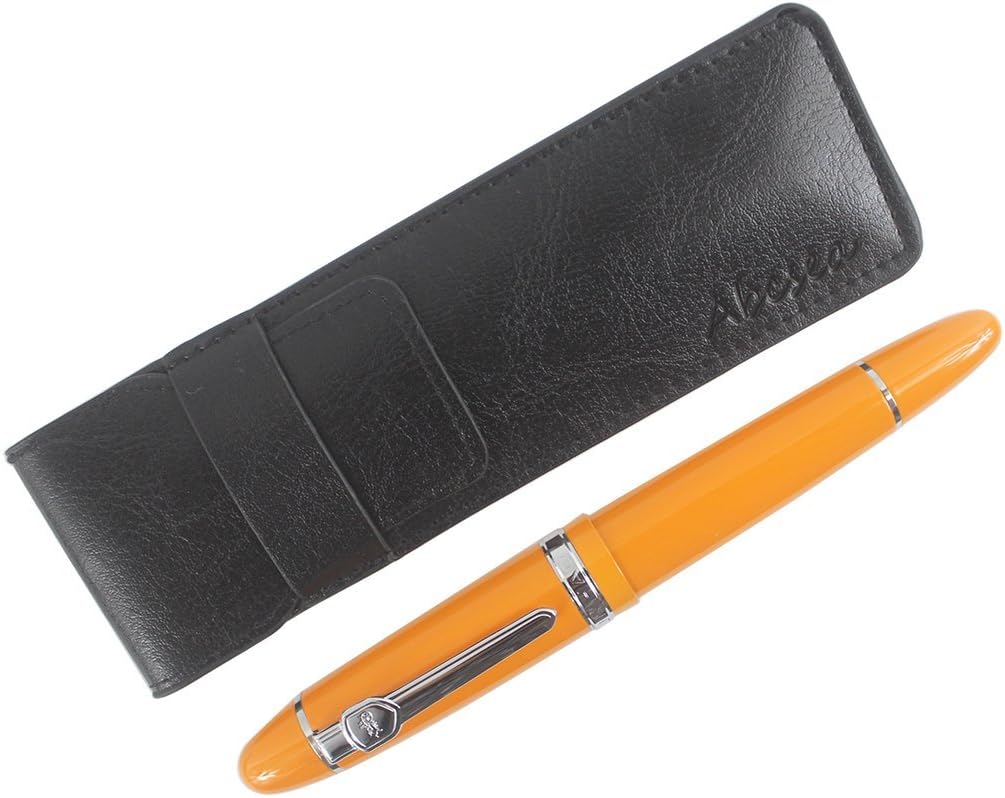 Expert Deluxe – Pluma estilográfica con estuche para bolígrafos, barril grande, color naranja