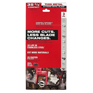 48-39-0619 para Milwaukee 35-38″ 1214 TPI Hojas de sierra de cinta de metal fino extremo 3PK 48-39-0619 para Milwaukee 35-38″ 1214 TPI Hojas de sierra de cinta de metal fino extremo 3PK