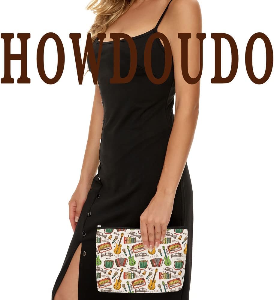 Regalos para amantes de la música, bolsa de maquillaje musical, bolsa de viaje para cantantes, amantes de la música, Guitar