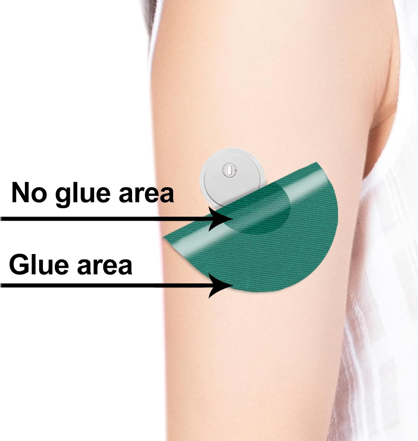 3 cubiertas impermeables para sensores, paquete de 20 parches adhesivos de estilo libre para libre, 3 cubiertas de sensores, cinta flexible CGM