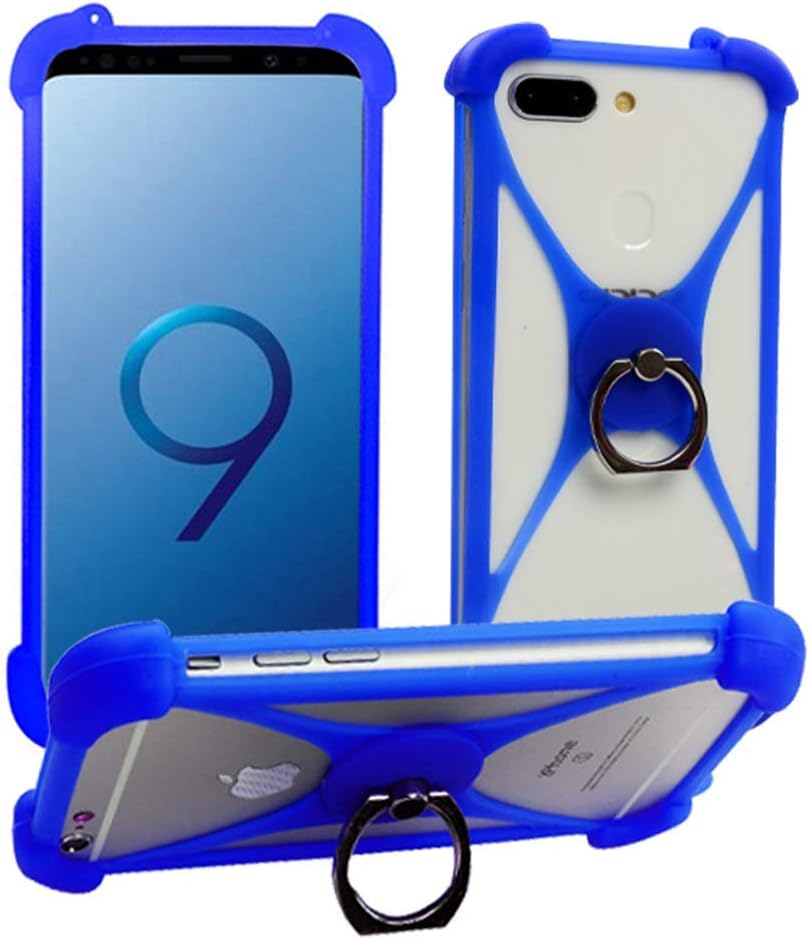 Funda para Samsung Galaxy A6S A8S M10 M20 S10 S10 Plus Lite S10e J4 Core Silicona Bumper Case 360 Rotate Ring Grip Case Funda protectora a prueba de