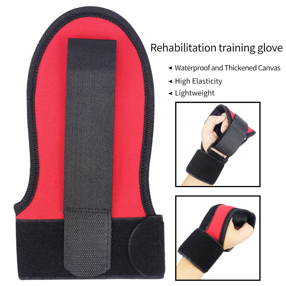 Guantes de mano para dedos de puño, equipo de entrenamiento de rehabilitación de brazos, guantes auxiliares de dedo para hemiplejia, dedo de atleta