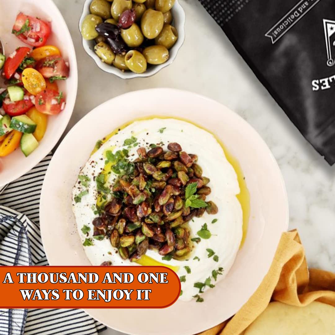 Presto Sales In Shell Pistachios – Sal y pimienta de 16 onzas, pistachos tostados y saborizados de primera calidad, saludables, naturales, veganos,