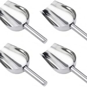 Cucharas de medición de acero inoxidable Beuya, 4 unidades, 4 onzas, cucharas pequeñas para hielo, azúcar, granos de mentón, arroz, harina, Cucharas de medición de acero inoxidable Beuya, 4 unidades, 4 onzas, cucharas pequeñas para hielo, azúcar, granos de mentón, arroz, harina,