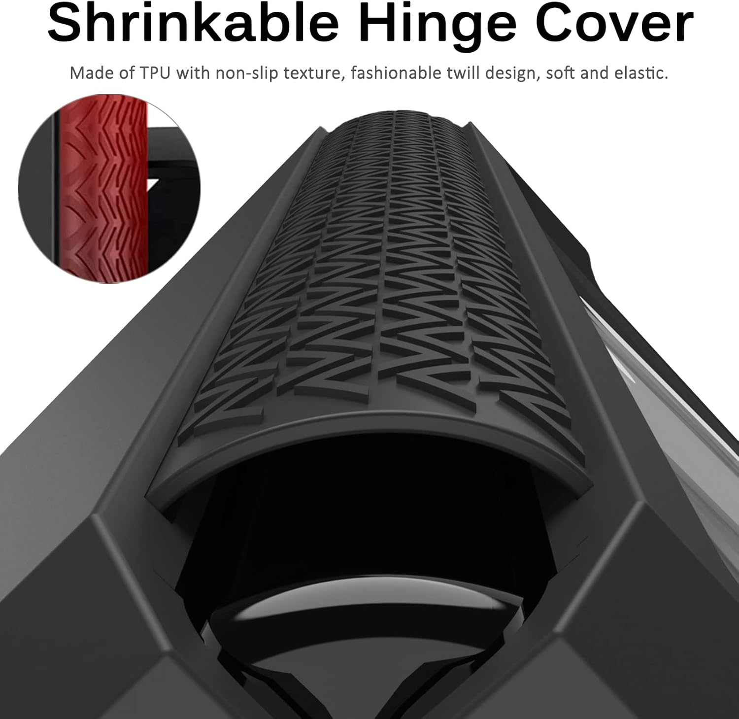 Miimall Funda compatible con Samsung Galaxy Z Fold 3 con protección de bisagra, bisagra retráctil plegable + película de pantalla