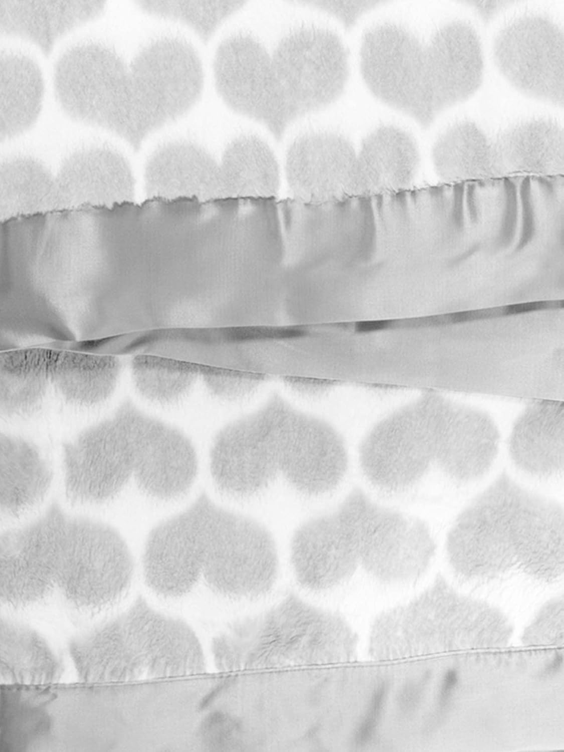 Little Giraffe Luxe Heart Army – Manta de bebé de 29 x 35 pulgadas, color plateado