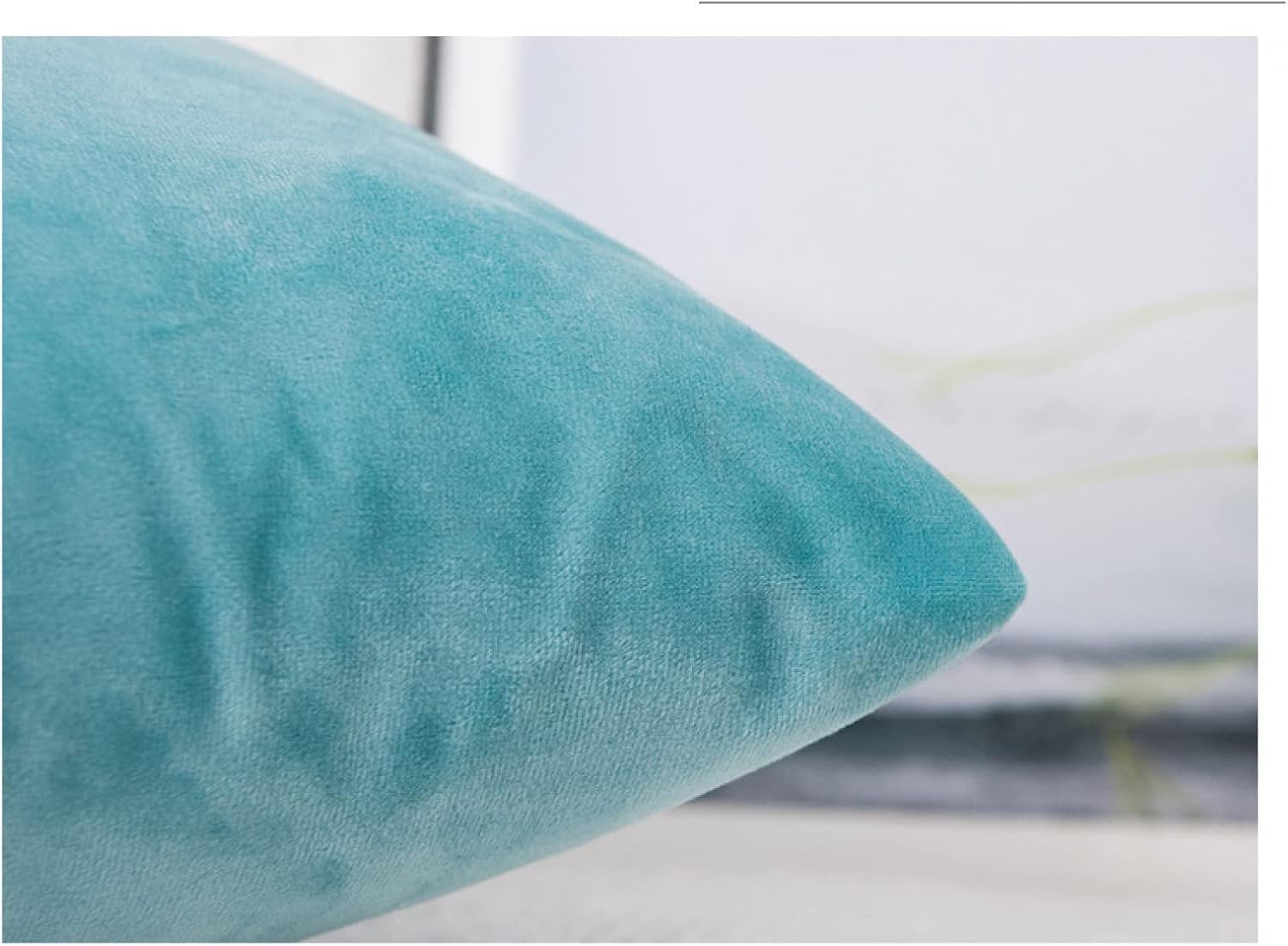 Juego de 2 fundas de almohada cuadradas decorativas de terciopelo azul oscuro, para interiores y exteriores, funda de almohada para sofá, 18 x 18