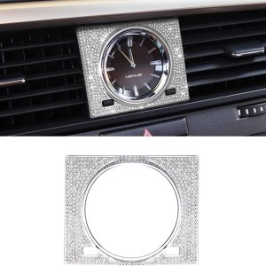 LECART Para Lexus Car Accessories RX 350 450h Hybrid Bling Clock Decor Cover Trim RX Pegatinas Metal Auto Interior Decoraciones para Mujeres Hombres LECART Para Lexus Car Accessories RX 350 450h Hybrid Bling Clock Decor Cover Trim RX Pegatinas Metal Auto Interior Decoraciones para Mujeres Hombres