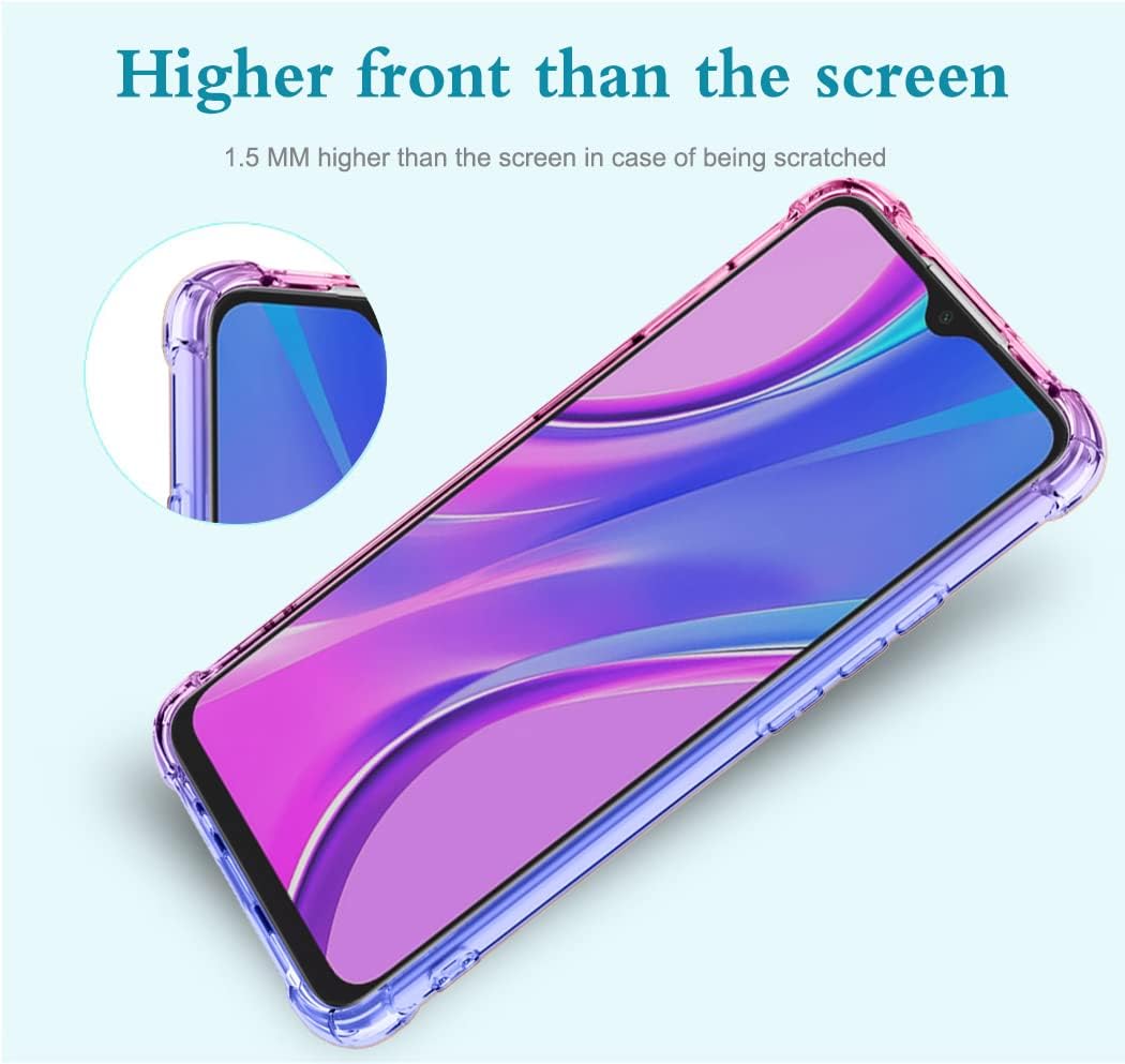 Vokuha Funda protectora para Xiaomi Redmi 9  Redmi 9 PrimePoco M2 M2004J19PI, linda funda protectora de TPU suave y flexible para Xiaomi Redmi 9