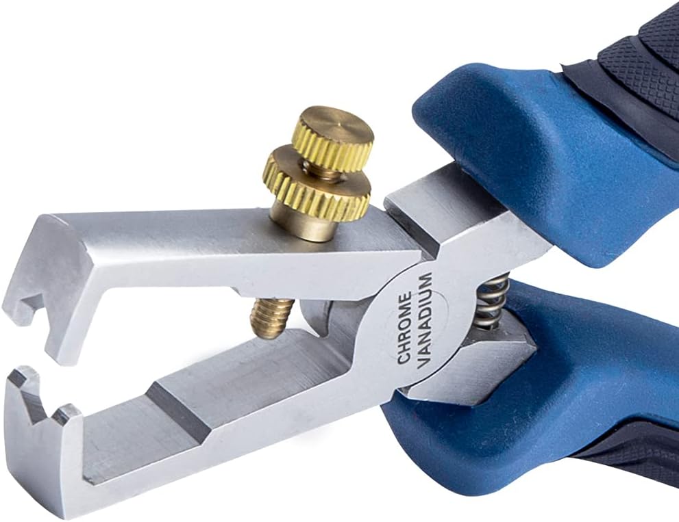 Bosch Professional 1600A01V03 – Pelacables (6.299 in, acero al cromo-vanadio, agarre suave), color azul