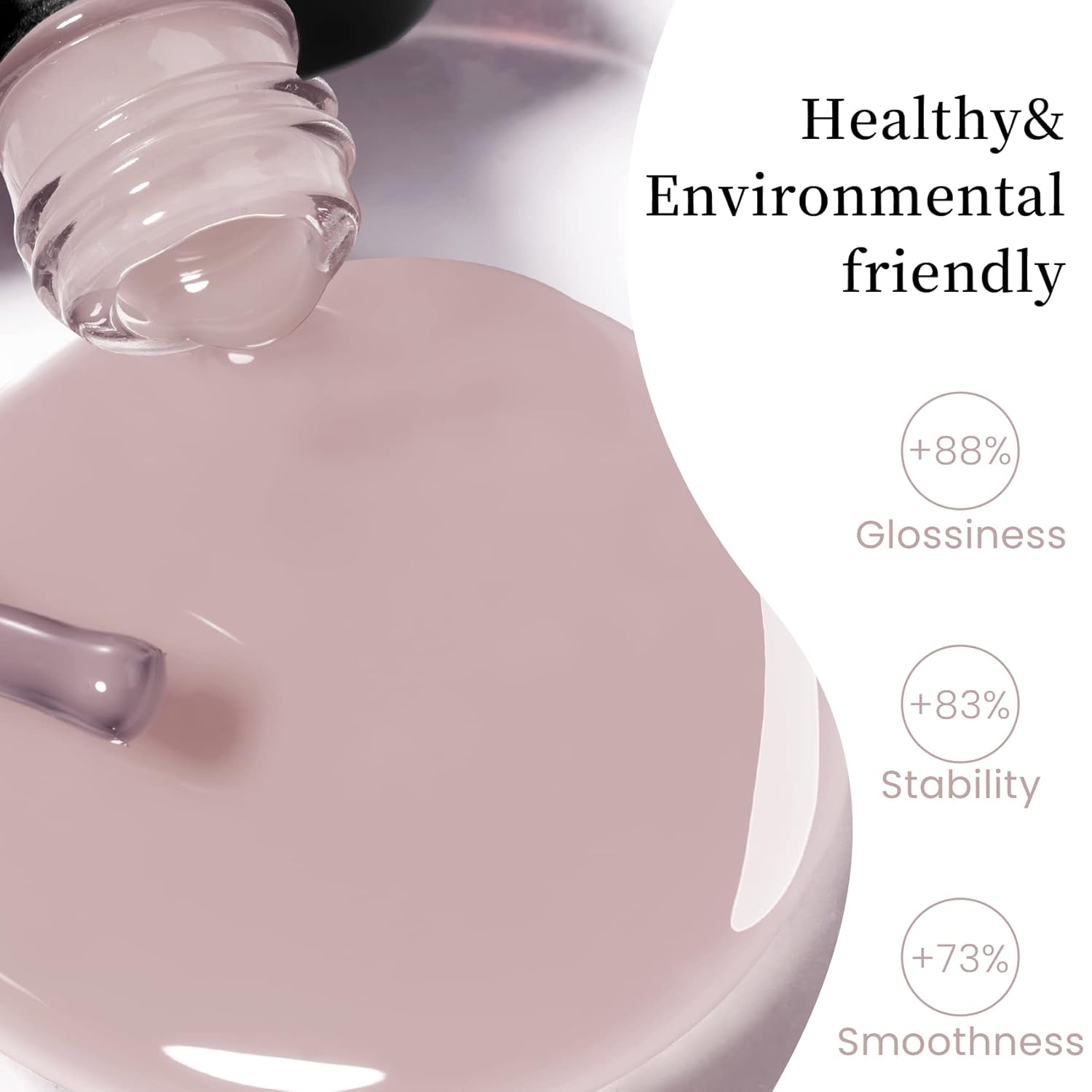Esmalte de uñas de gel de 0.5 onzas líquidas, 0.5 fl oz, esmalte de gel morado gelatinoso, 1 esmalte de uñas translúcido, esmalte de gel neutro para