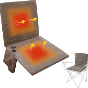 Cojín de asiento portátil con calefacción, sin banco de energía almohadilla plegable para silla de campamento con calefacción USB, cojín ajustable Cojín de asiento portátil con calefacción, sin banco de energía almohadilla plegable para silla de campamento con calefacción USB, cojín ajustable