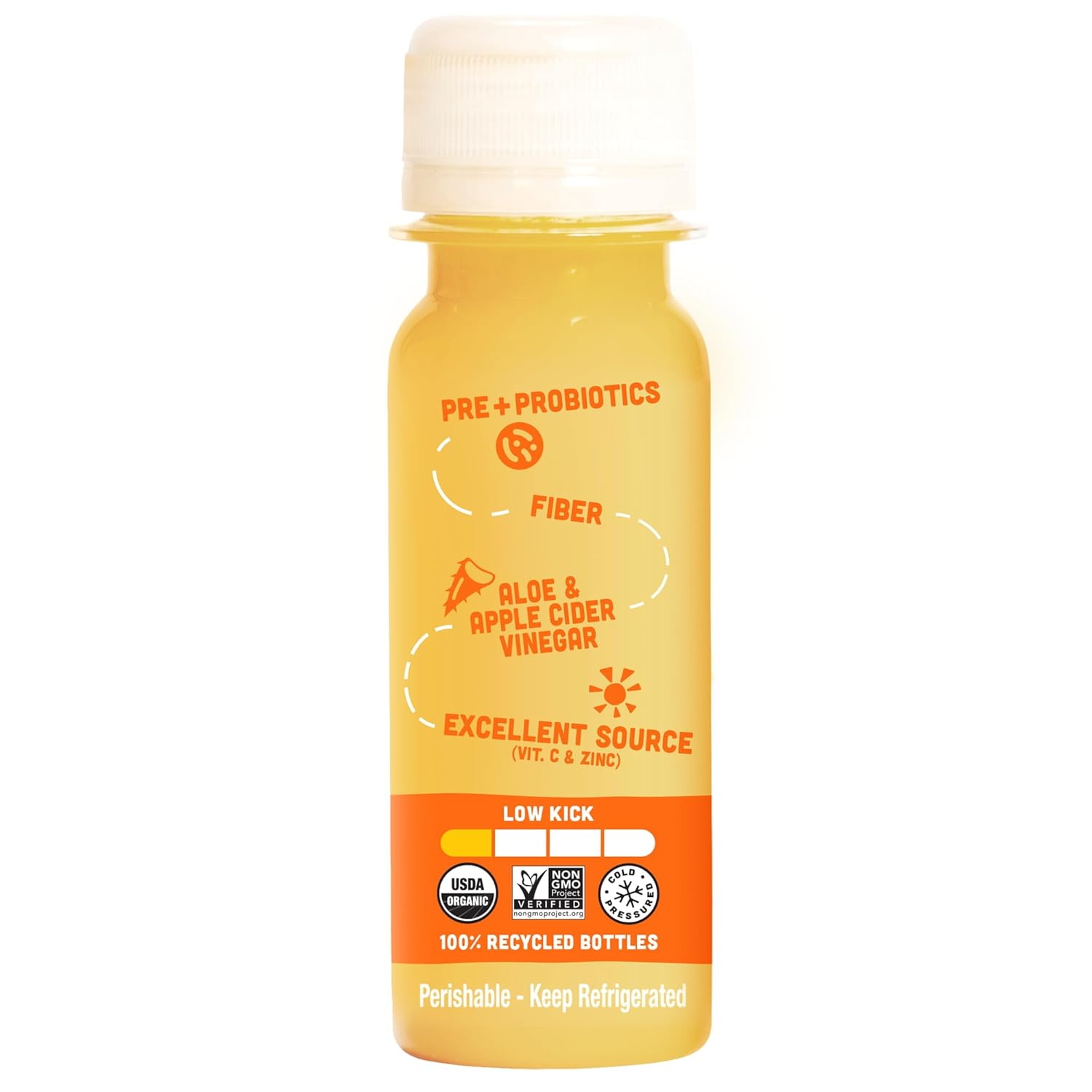 Vive Organic Digest + Immunity Dual-Boost Shot, Aloe Vera prensado en frío, sidra de manzana, probióticos, 0.07 oz de fibra, sin gluten, vegano, 2