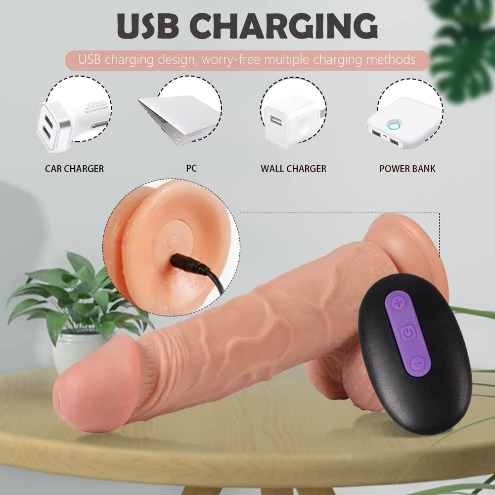 Consolador realista de silicona para principiantes, 8 pulgadas, pene realista flexible para mujeres, parejas, consoladores de estimulación del punto